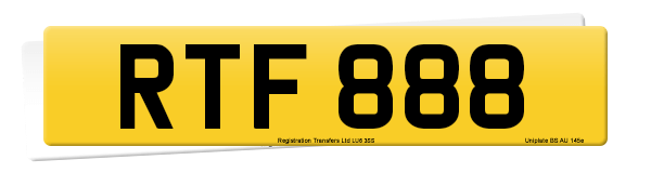 Registration number RTF 888